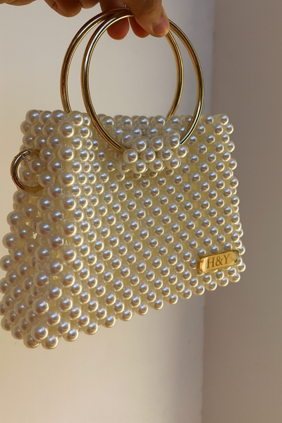 Golden Grace Pearl Bag