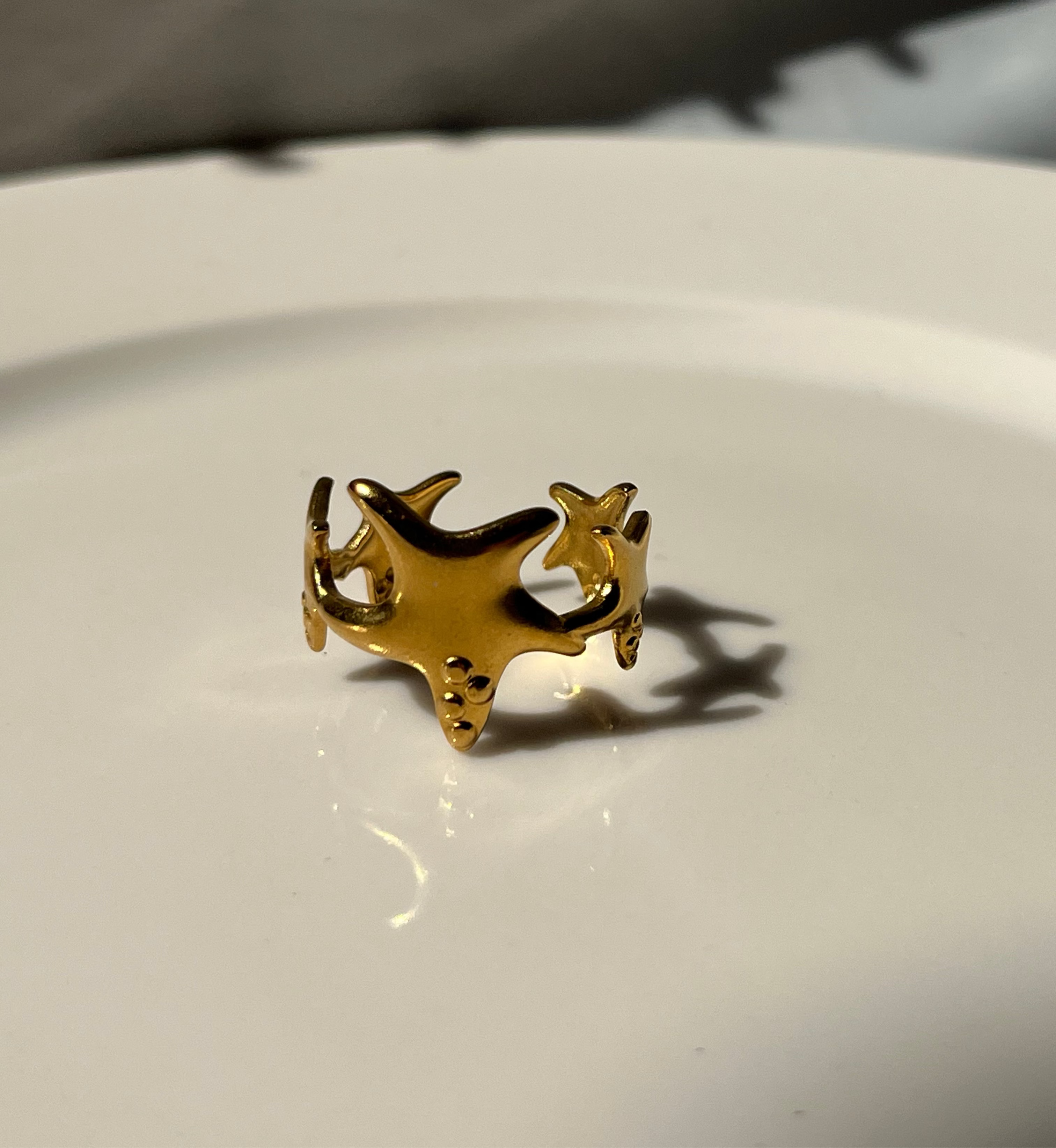 Gold Stars Ring – Stainless Steel