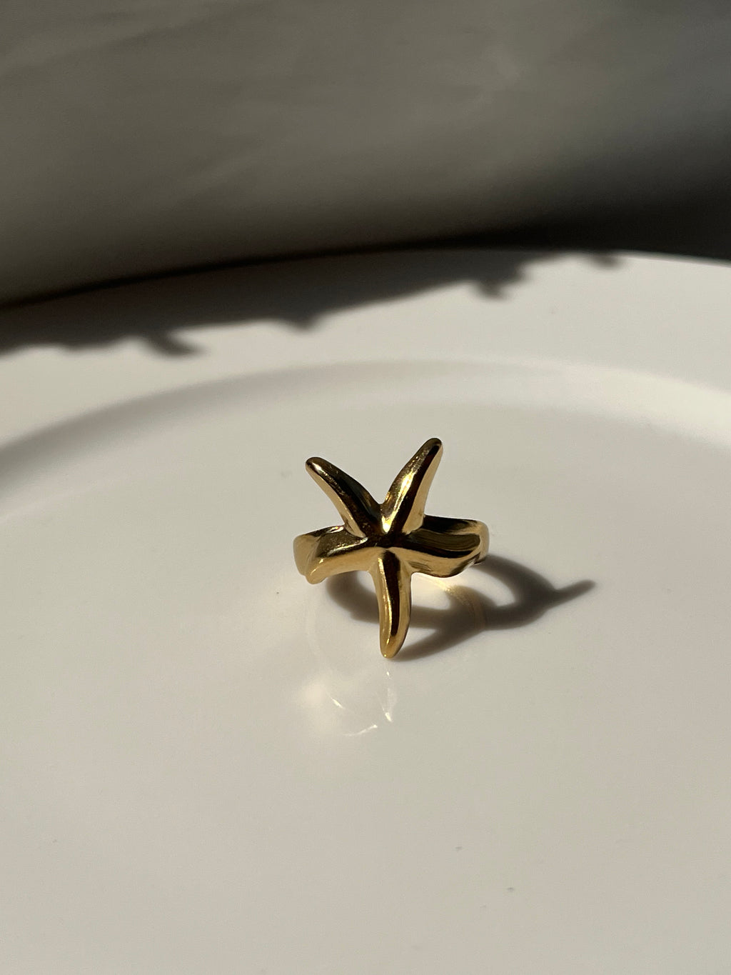 Gold Sea Star Ring – Stainless Steel