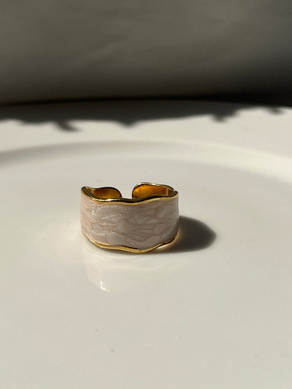 White Resin Ring