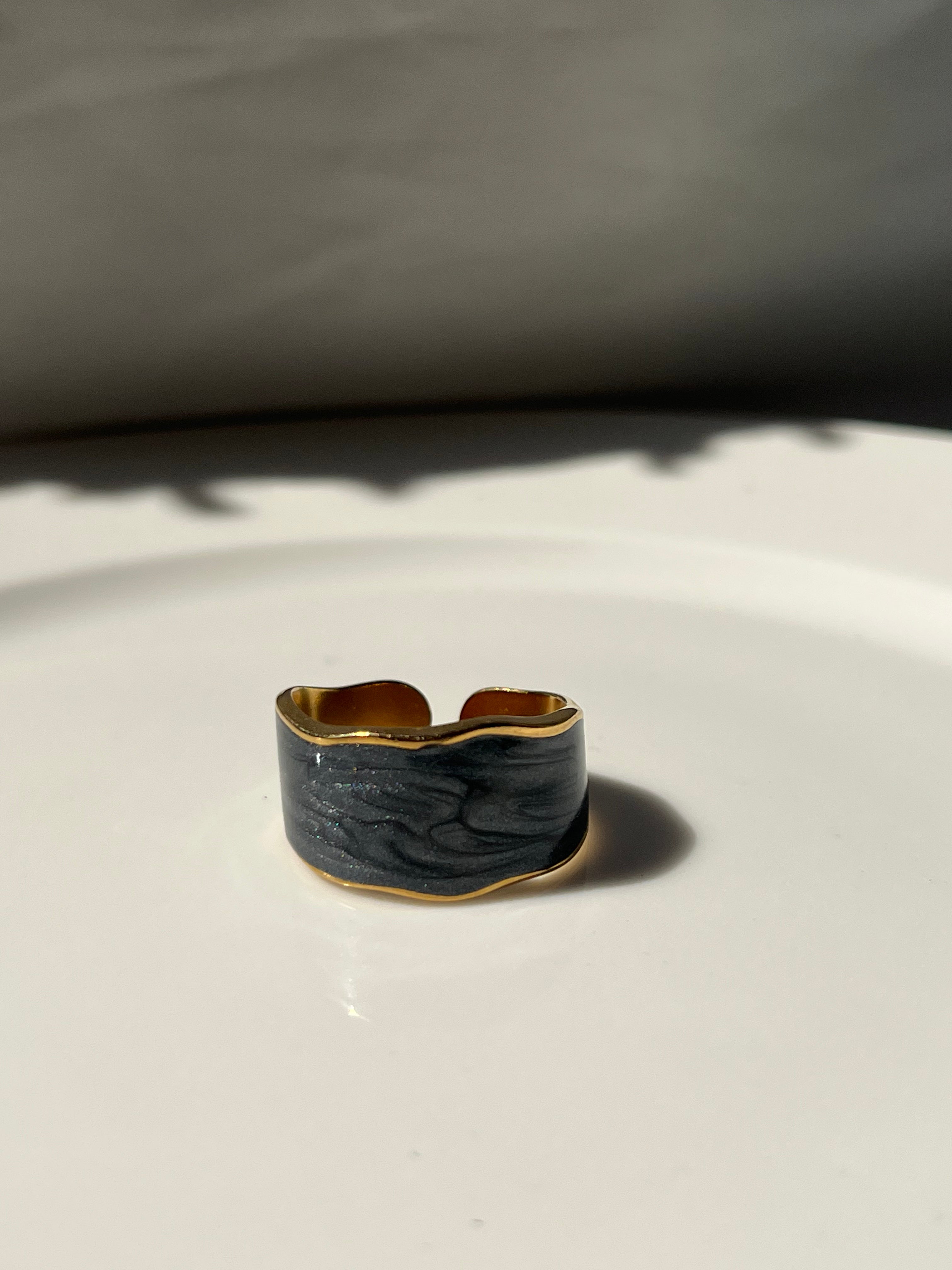 Black Resin Ring