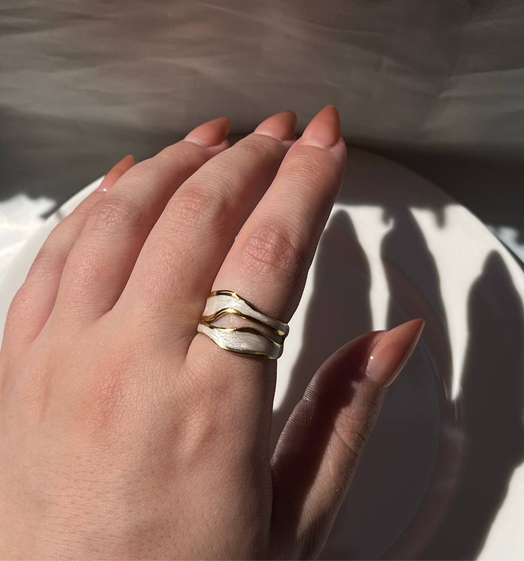 White Resin Ring
