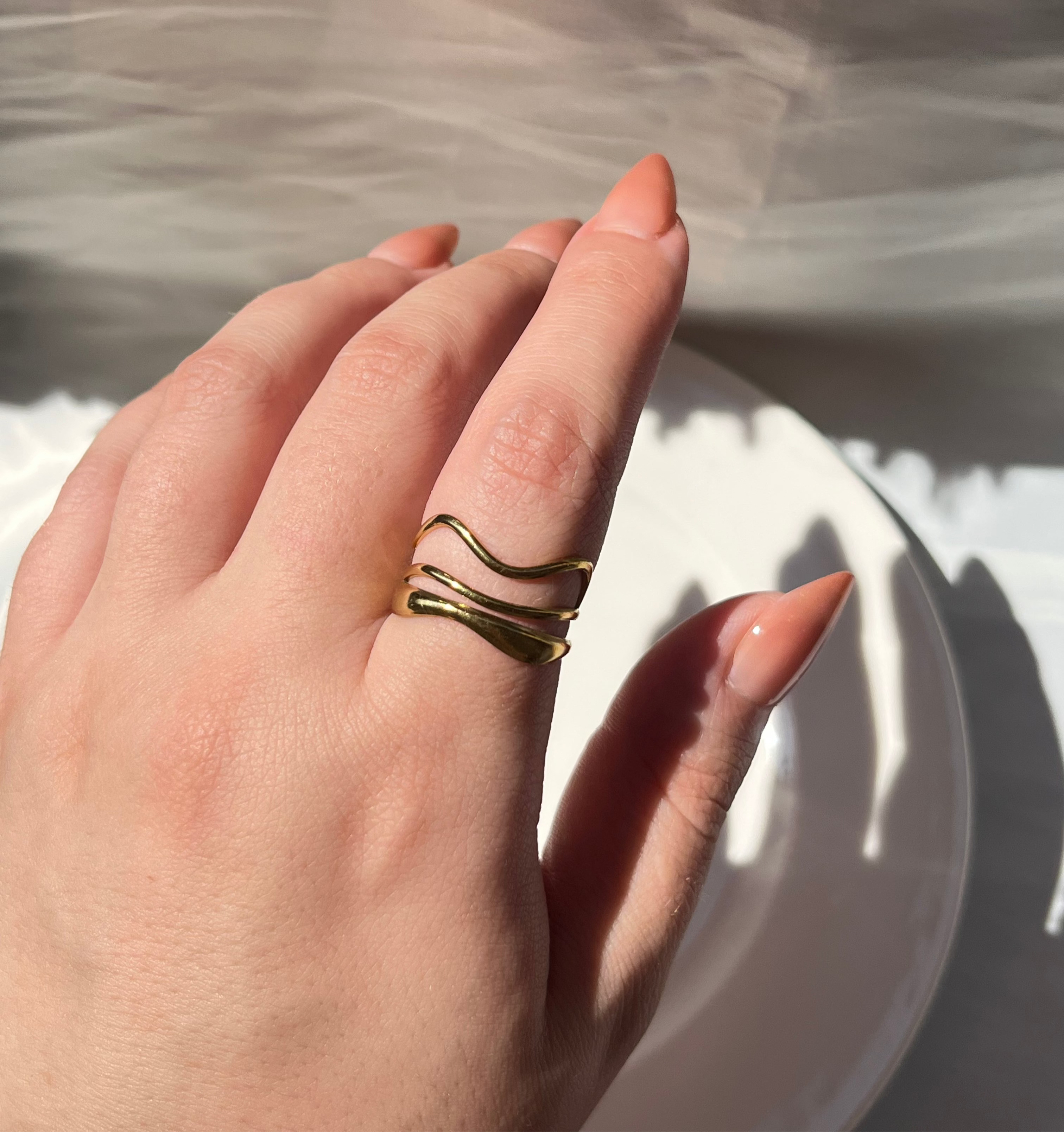 Gold Snake Ring – Stainless Steel