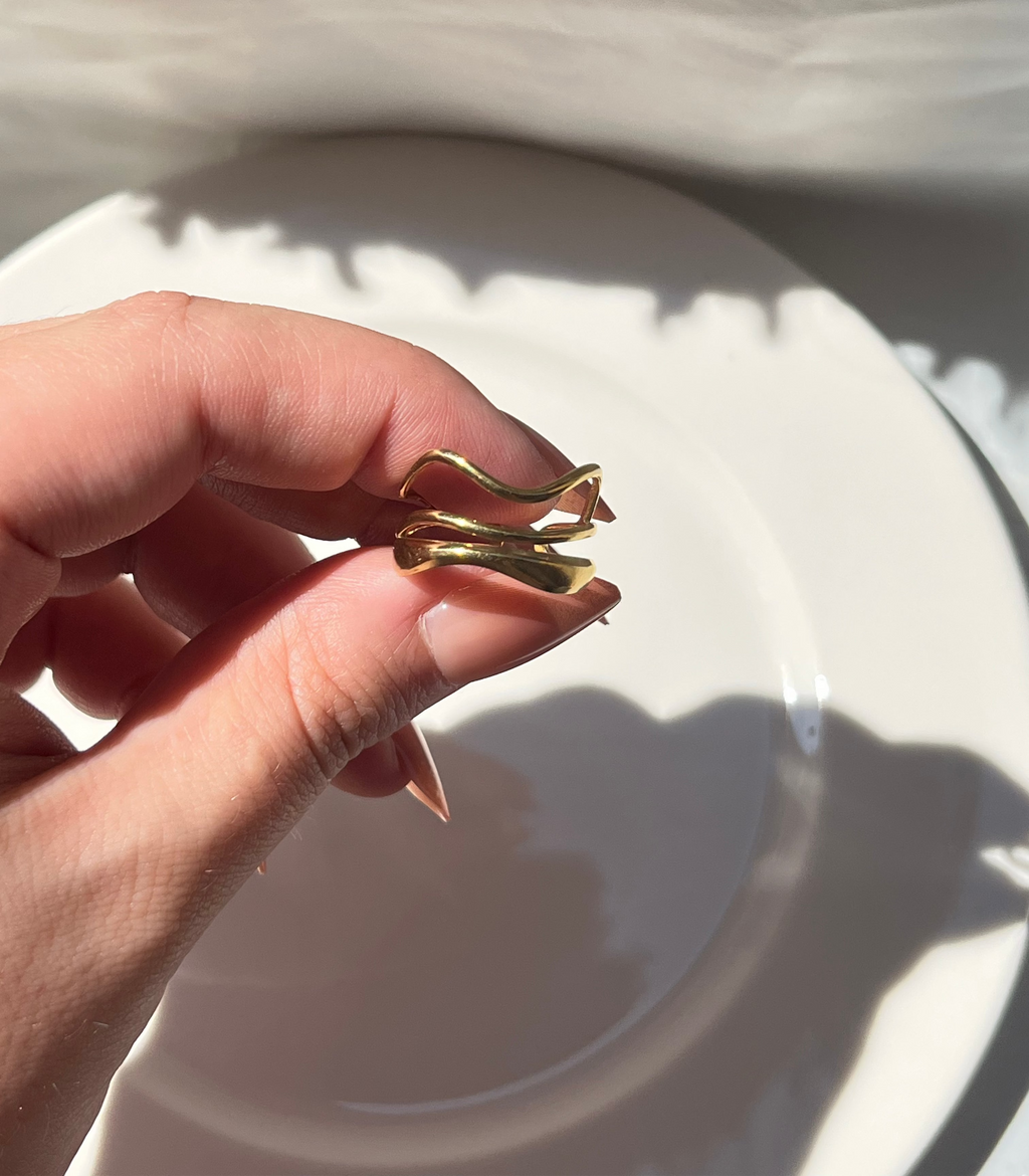 Gold Snake Ring – Stainless Steel