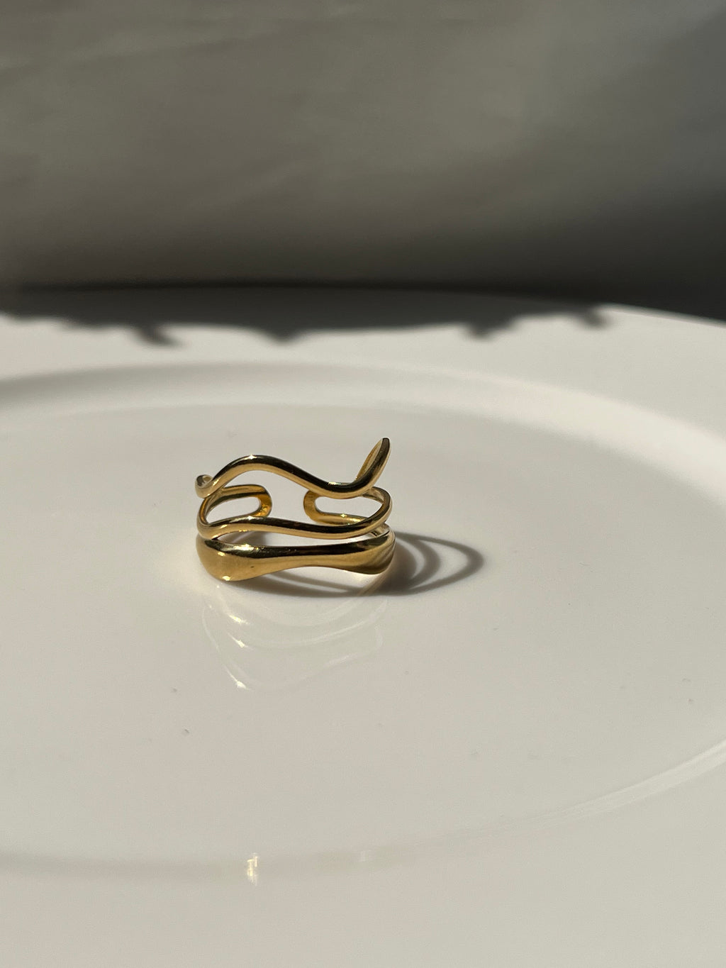 Gold Snake Ring – Stainless Steel
