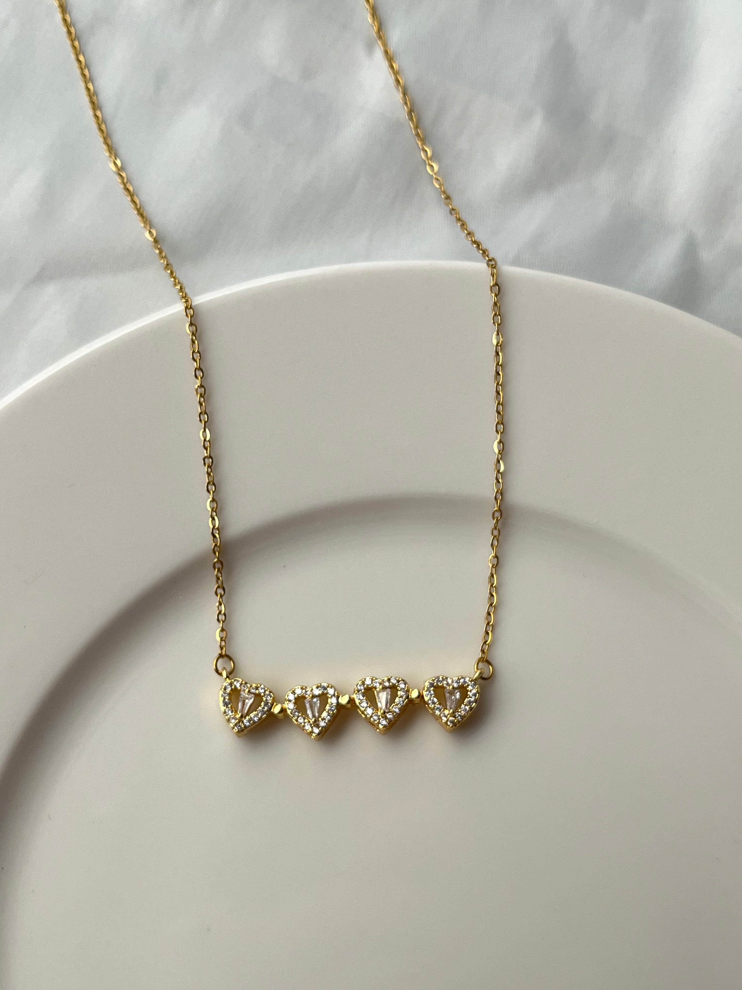 Hearts Stones Necklace