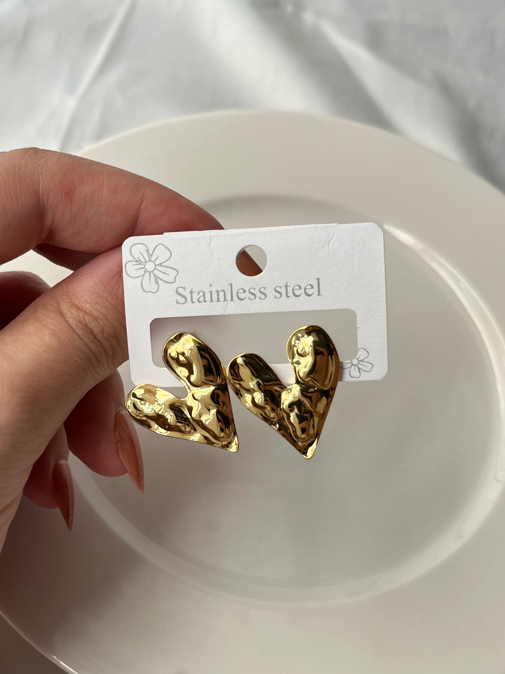 Chunky Heart Earrings