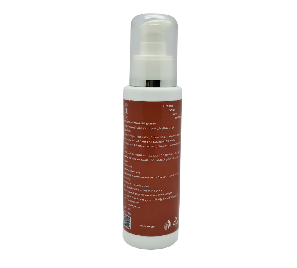 Taj – Anti-Aging & Moisturizing Cream with Collagen, Shea Butter, Vitamin E & Papaya Extract - 125ml