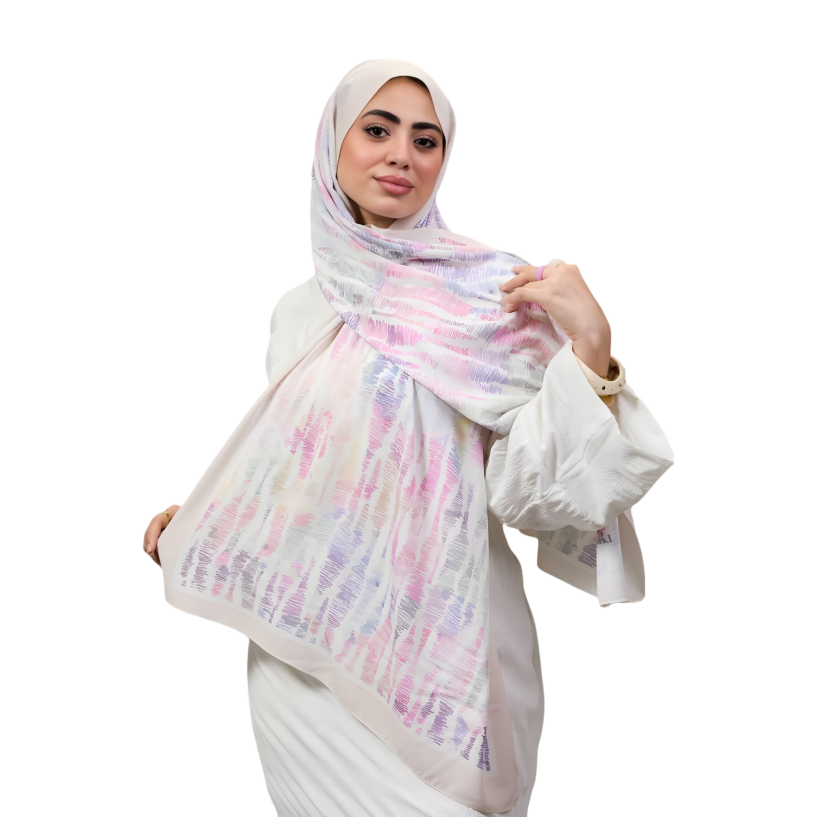 Pastel Brush Strokes Scarf