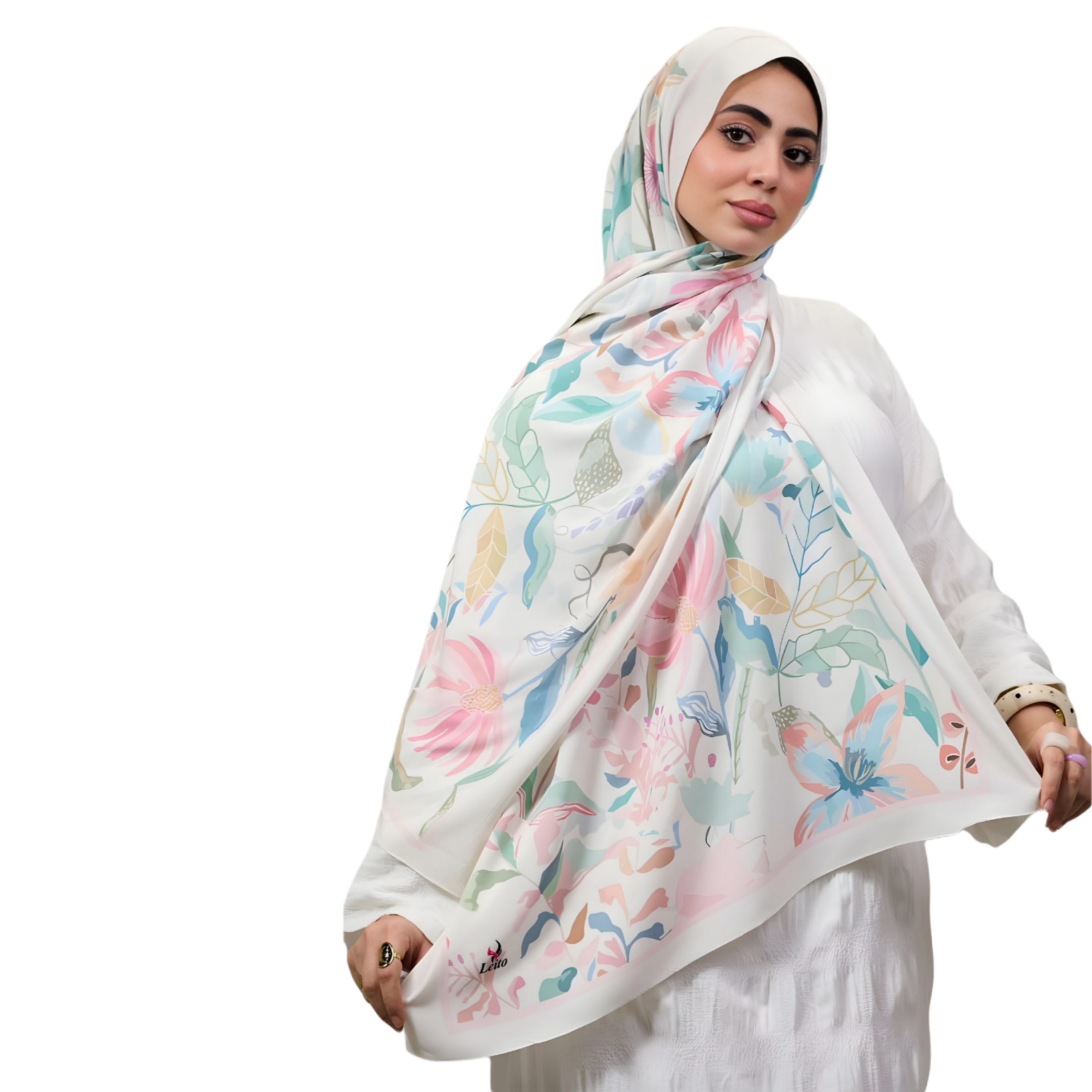 Pastel Garden Scarf